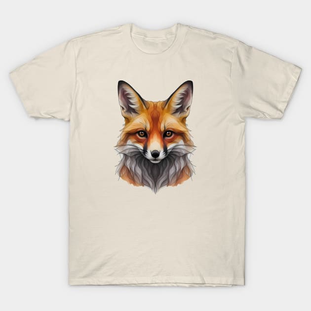 Cute fox sketched art T-Shirt by Choulous79